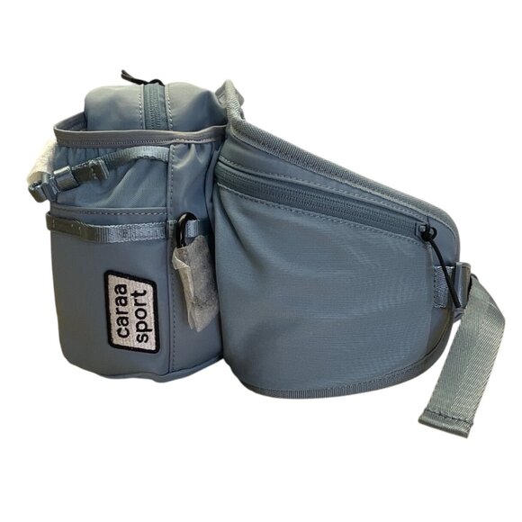 Caraa Sport Light Blue Nylon Multi-Pocket Adjustable Strap Utility Belt Bag - Ne - Picture 2 of 14